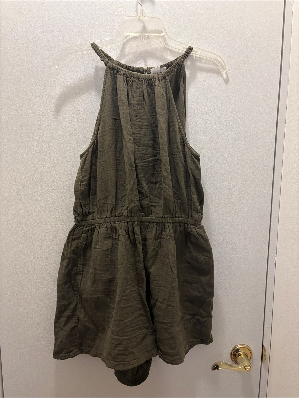 GAP Olive Green Halter Romper